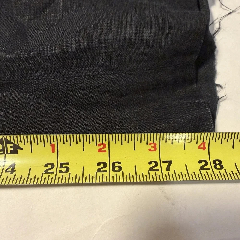 Vintage Polo By Ralph Lauren Pants Linen Silk Blend Flat Front Trousers Black 44